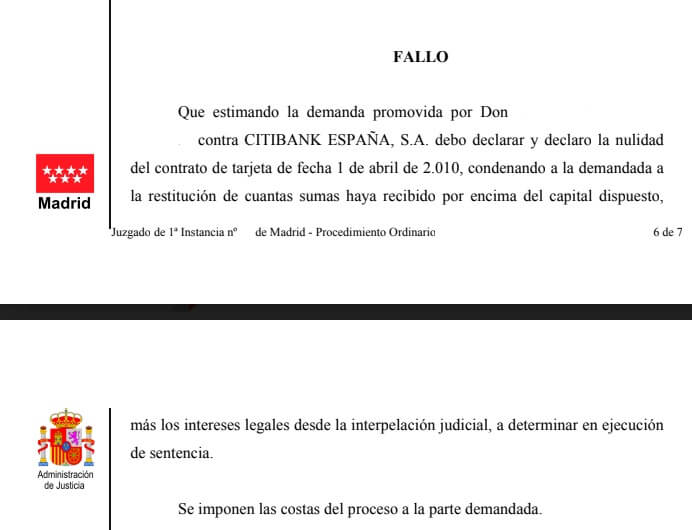 ultimas sentencias contra tarjetas revolving garon abogados